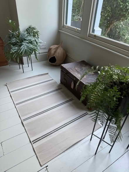 Photo of free 2 x Stripy reversible rugs - 150 x 80cm (Brixton Hill SW2) #1