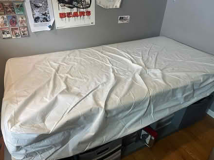 Photo of free Twin mattress with protector (South Downers Grove) #2