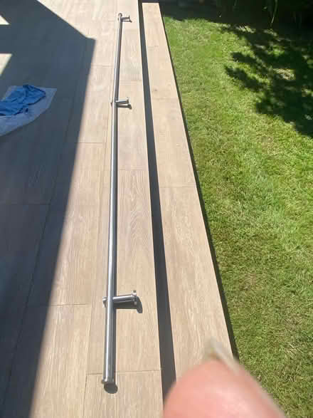 Photo of free Metal curtain rail (rust marks) (Weeke, Winchester SO22) #1