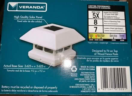 Photo of free 6 LED Solar Post Caps (Maynard) #3