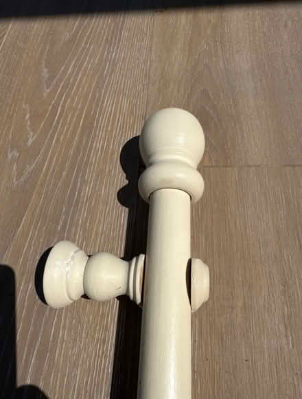 Photo of free Curtain rail set cream white wood (Weeke, Winchester SO22) #1