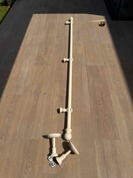 Photo of free Curtain rail set cream white wood (Weeke, Winchester SO22) #2