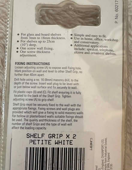 Photo of free Glass shelf fittings (Farlington PO6) #2