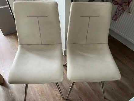 Photo of free Two faux leather dining chairs (Ensleigh) #1