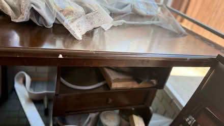 Photo of free Counter table, 4 folding stools (Outside) #1
