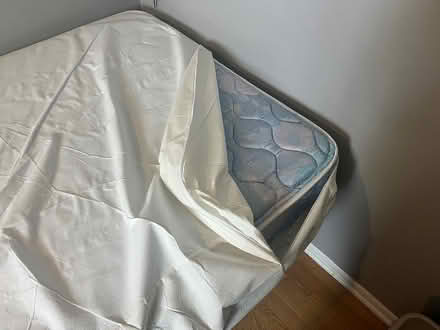 Photo of free Twin mattress with protector (South Downers Grove) #1