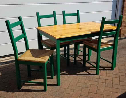 Photo of free Ikea Wooden Table & 4 Chairs (Euxton PR7) #1