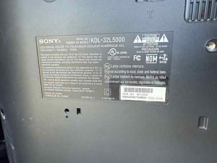 Photo of free SONY 32” tv (Bethany Meadows) #2