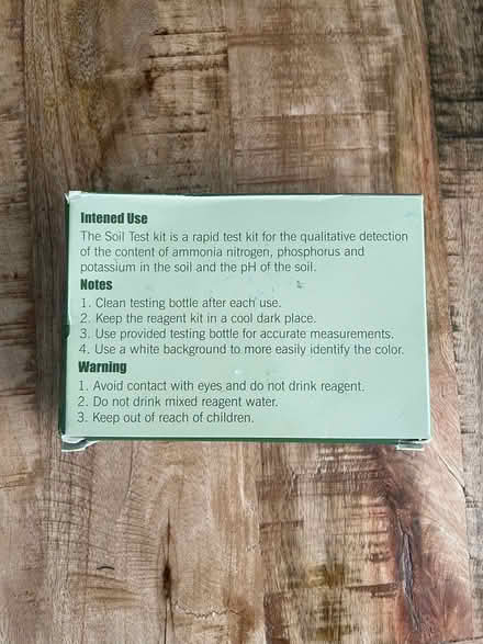Photo of free Soil Testing Kit (AB51) #1