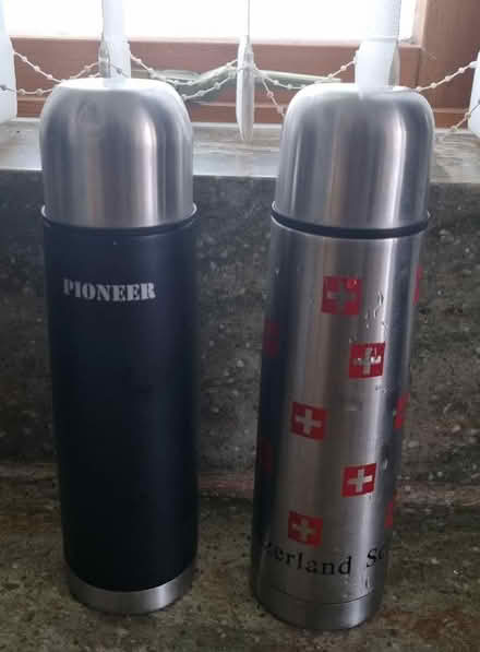 Photo of free 2 stainless steel coffee flasks (Emerson Valley MK4) #1