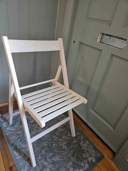 Photo of free White folding chair (Trevor Road) #1