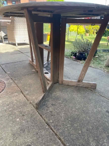 Photo of free Oval Wood garden table (Hatch Warren RG22) #2
