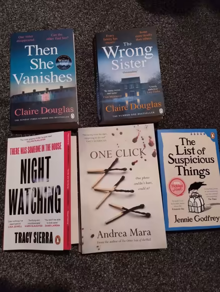 Photo of free Selection of recent psychological thriller paperbacks (Chelmer Village CM2) #1