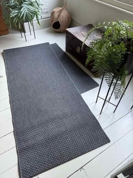 Photo of free 2 x Charcoal Rugs (Brixton Hill SW2) #3