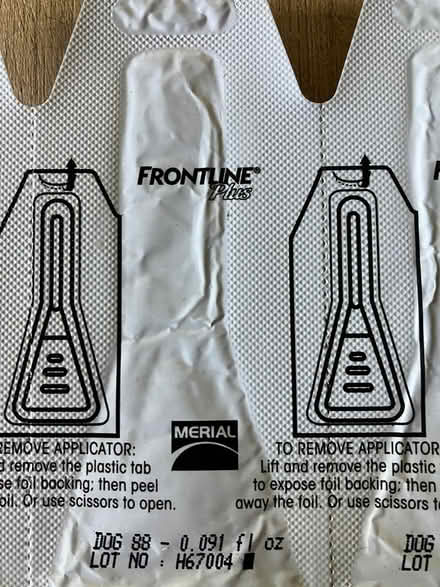Photo of free Frontline Plus for Dogs 45-88 lbs (Near Gary Ave & Schick Rd) #2