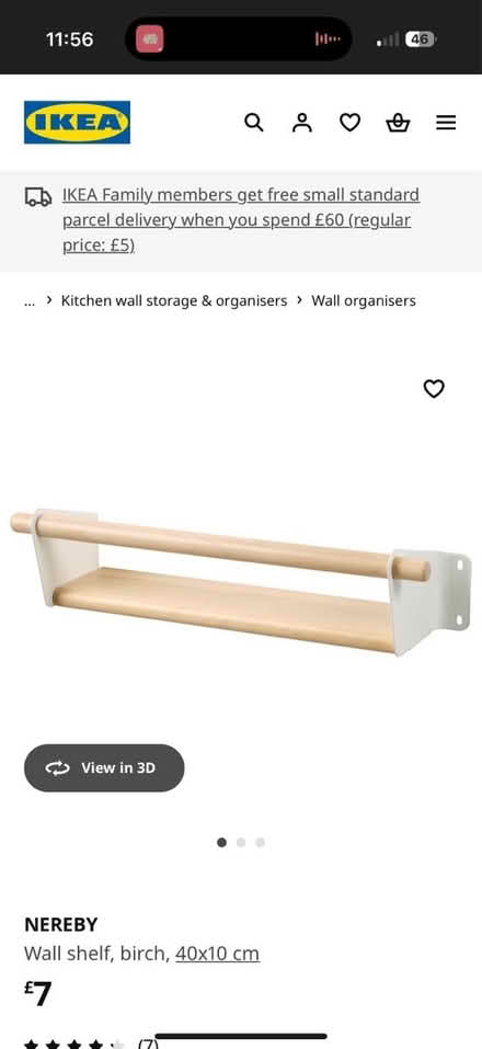 Photo of free 2 X Ikea wall shelves (N5 2XD) #1