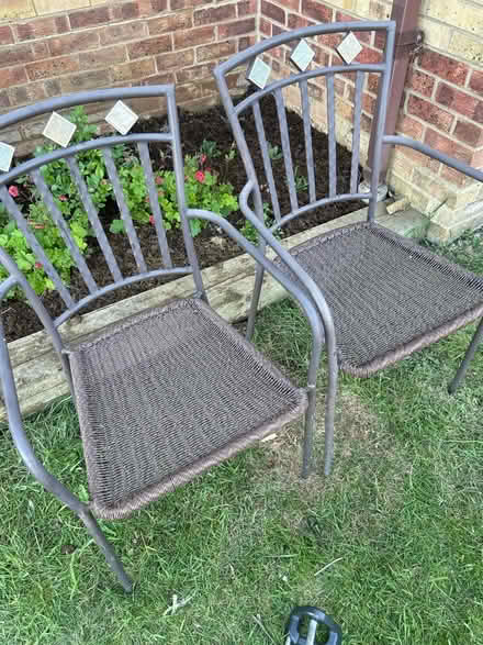 Photo of free 2 garden chairs (Kettering NN15) #1