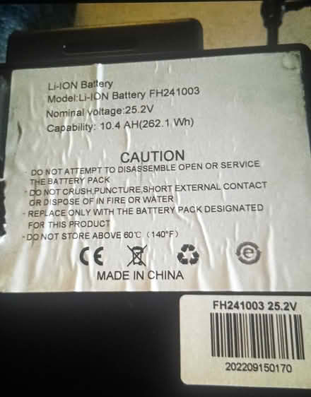 Photo of free Wanted: LI-ION BATTERY (Alexandria avirginia) #1
