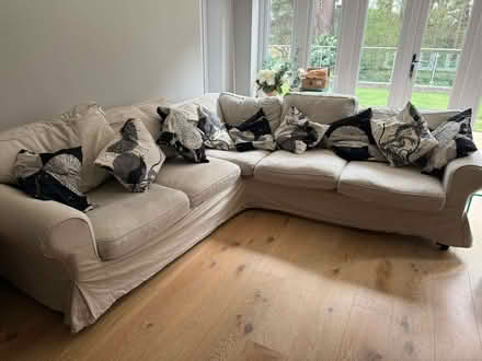 Photo of free Ikea Ektorp Corner Sofa - Cream (Surrey Heath GU15) #1