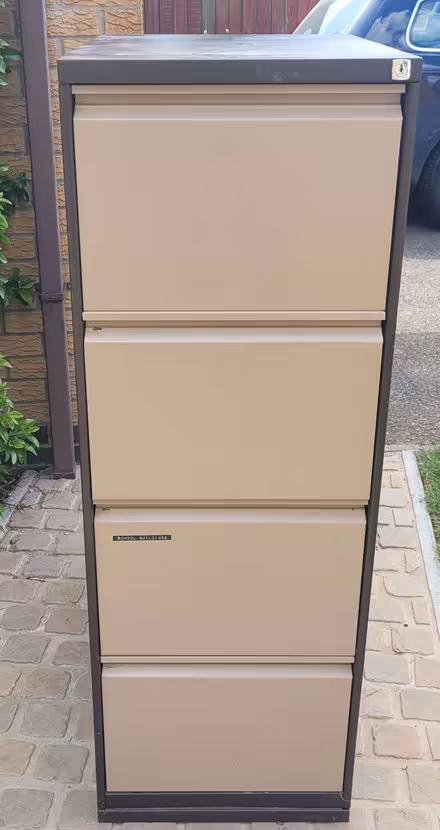 Photo of free Metal 4 drawer filing cabinet (Little Bowden LE16) #1
