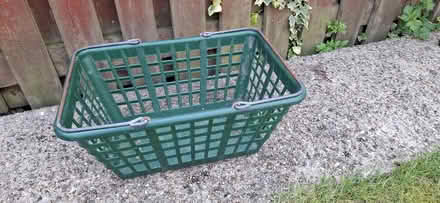 Photo of free Strong Green Plastic Shopping Basket (Harrogate HG1) #1