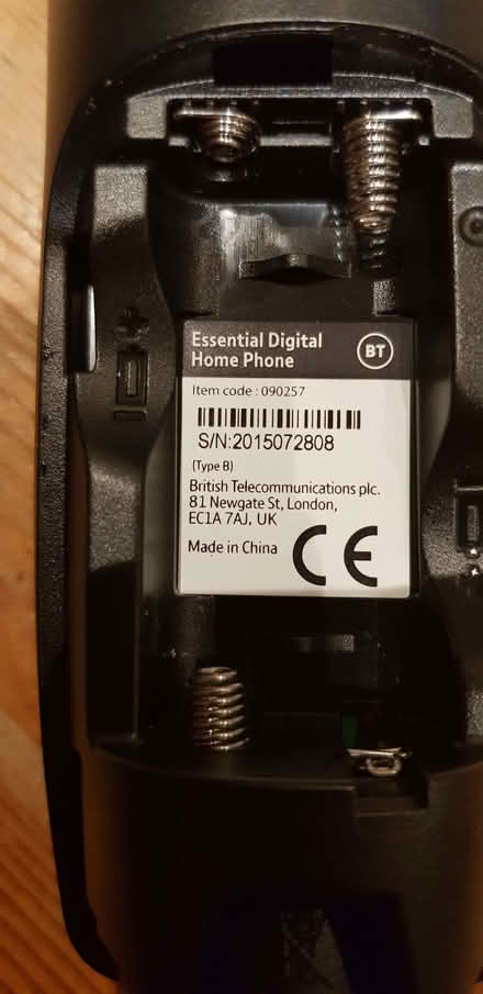 Photo of free BT Essential Digital Wireless Home Phone extra handset (Bowbridge GL5) #3