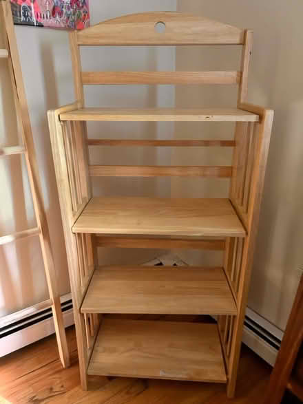Photo of free Wooden folding bookcase (Redding, CT) #1