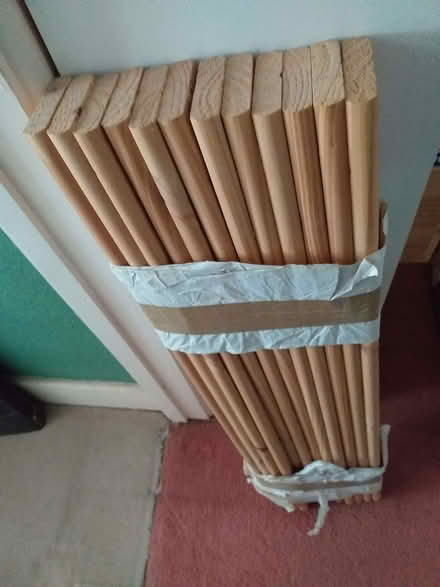 Photo of free Single pine wood bed with slats, includes fittings, etc (Avebury SN8) #2