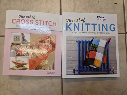 Photo of free 2 x Large Folders with Cross Stitch (Lightwood ST3) #1