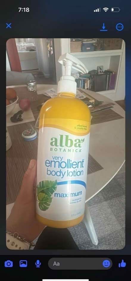 Photo of free LARGE Alba lotion (Oakland) #1
