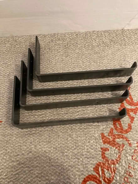 Photo of free Four solid steel shelf brackets (Osney OX2) #2