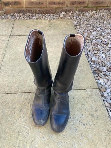 Photo of free Black leather riding boots (Kennington OX14) #1