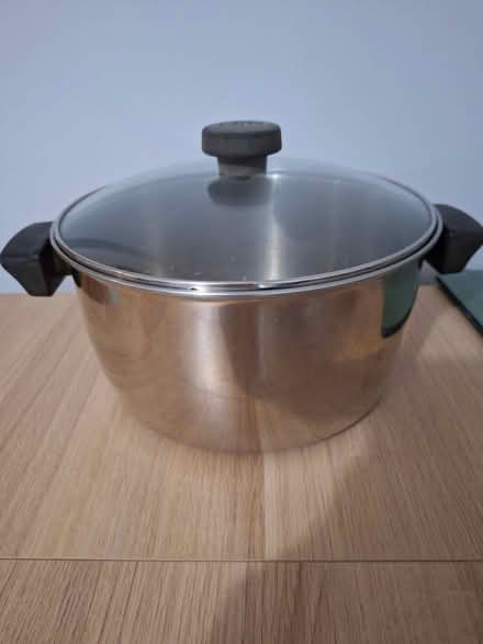 Photo of free Large Meyer saucepan (Burgess Hill town centre) #1