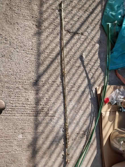 Photo of free Brass curtain rail 145cm long with fixings (Kendal LA9) #1