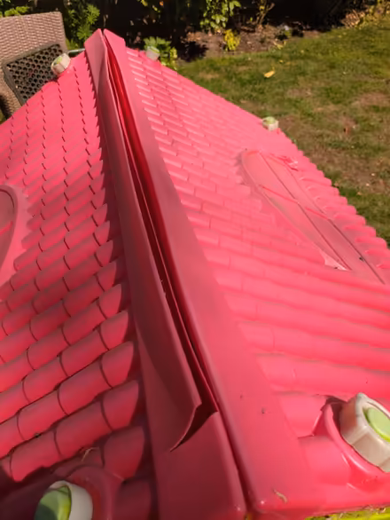 Photo of free Children's outdoor playhouse with table and 2 stools (Barkham RG41) #3