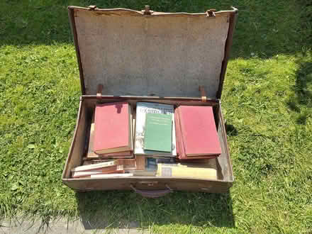 Photo of free Old suitcase full of old books (Welland WR13) #1