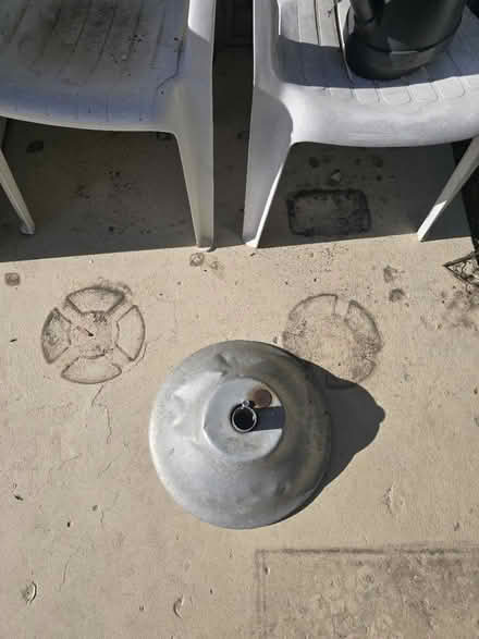 Photo of free Vtg Outdoor Aluminum Umbrella Base (Sleepy Hollow) #1