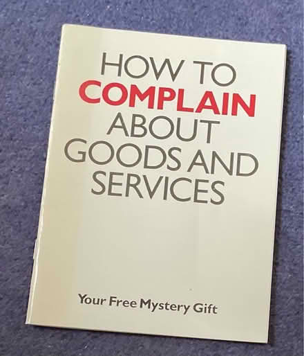 Photo of free Booklet about complaining (AB15) #1