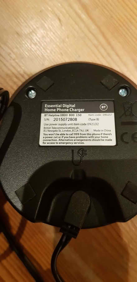 Photo of free BT Essential Digital Wireless Home Phone extra handset (Bowbridge GL5) #2