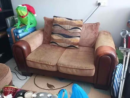 Photo of free Brown Two Seater Sofa (Northenden M22 4) #1