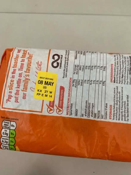 Photo of free Warburtons toastie x3 (bexleyheath) #2