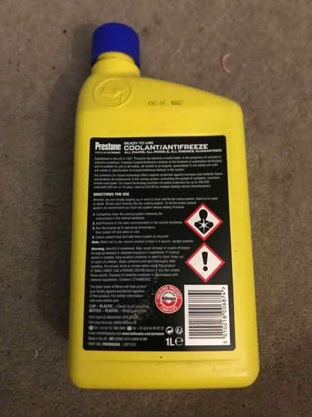 Photo of free Prestone Coolant Antifreeze (Surbiton KT6) #3