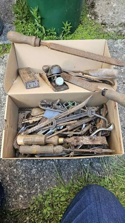 Photo of free Box of old rusty tools (CV5) #1