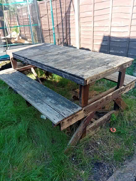 Photo of free Very large very heavy picnic bench (Barton GL1) #1