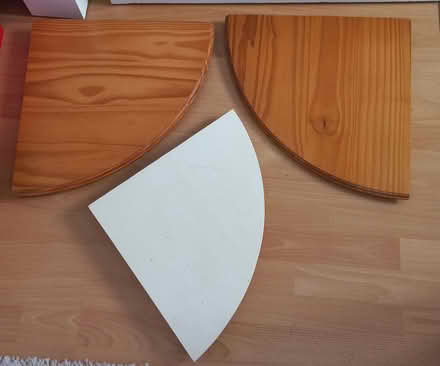 Photo of free Wooden corner shelves (Devizes SN10) #1