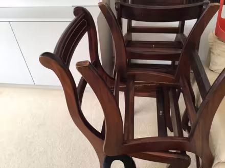 Photo of free Round pedestal dining table and 4 chairs (St Leonards BH24) #1