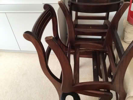 Photo of free Round pedestal dining table and 4 chairs (St Leonards BH24) #1