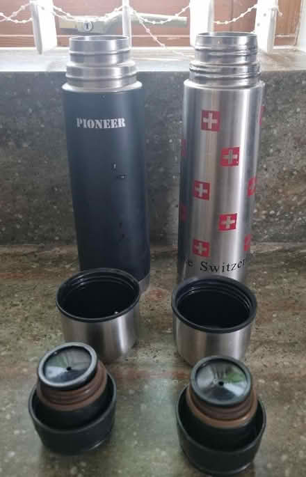 Photo of free 2 stainless steel coffee flasks (Emerson Valley MK4) #2