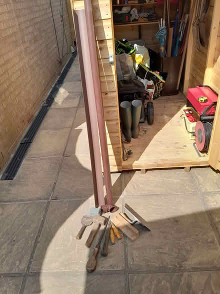 Photo of free old builders tools & guttering (Elworth CW11) #1