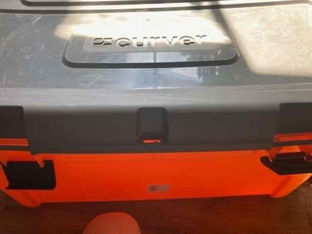 Photo of free large lidded Curver storage box - 2 wheels 80L (Lewes BN7) #2